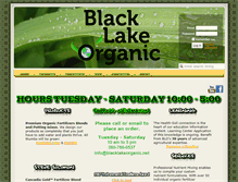 Tablet Screenshot of blacklakeorganic.com